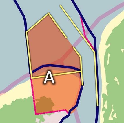 iekļauta teritorija Lielupes grīvā (A teritorija) publiskā īpašumā esoša platība, kur iespējams attīstīt multifunkcionālu ostu, iekļauta teritorija Tīklu ielā un Vikingu ielā (daļa no C teritorijas),