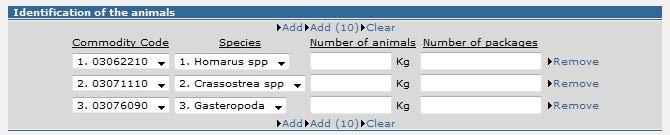 Id. numurs ir norādīts arī ailē Dzīvnieku identifikācija : Atdalītāji komats un punkts Decimāldaļskaitļu ierakstīšanai izmanto komatu (līdz divām zīmēm aiz komata).