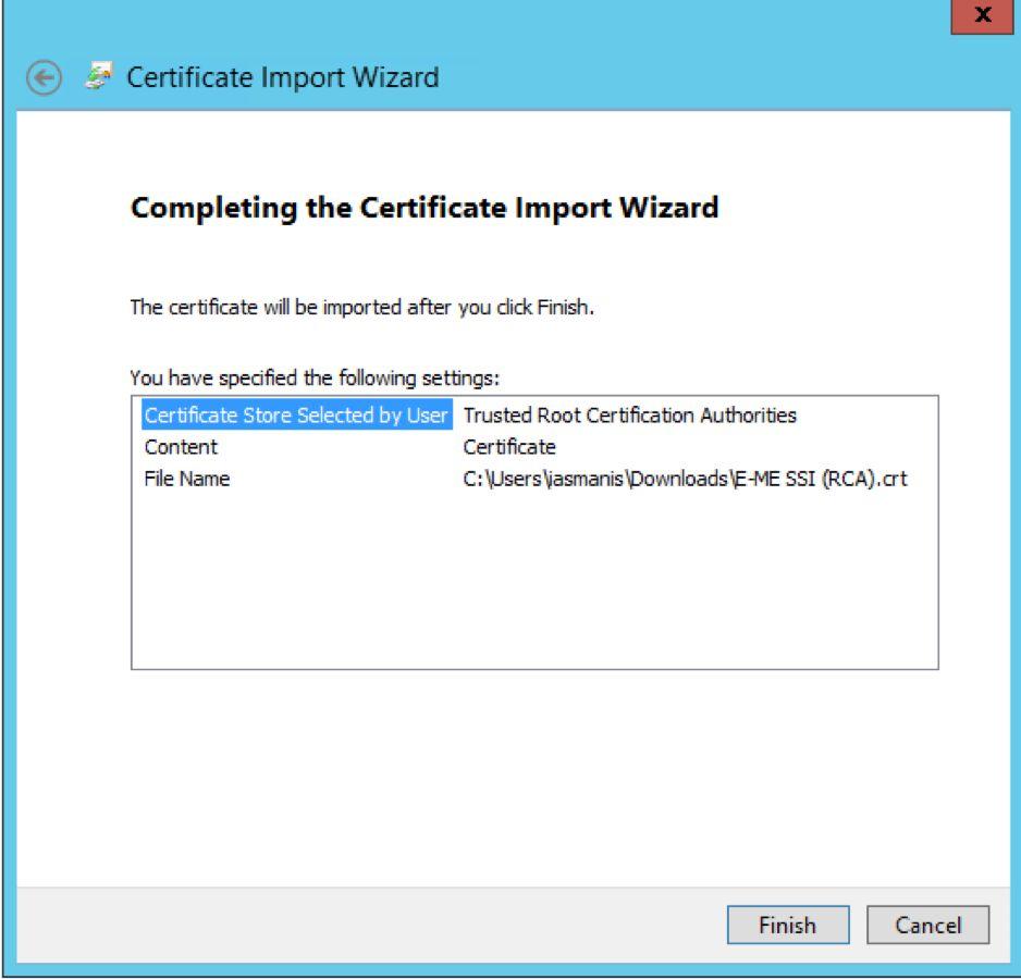 Konfigurācija Saknes sertifikātu uzstādīšana Uzstāda saknes sertifikātus jaunā un vecā parauga karšu sertifikātu izsniedzējiem uz DC un darba stacijām 1. Lejupielādē saknes sertifikātus: a.