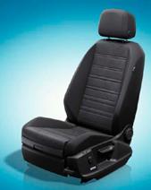 INTERJERA APDARE UN SĒDEKĻI ergoactive sēdeklis vadītājam ar 14-punktu regulāciju - sporta sēdekļi priekšā - mikroflīša sēdekļu apdare "ArtVelours" - elektriska muguras komforta regulācija vadītāja