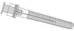 Norādījumi par pilnšļirces ar luer tipa adapteru (PRTC) lietošanu Adata Adatas aizsarguzgalis Šļirce Šļirces virzulis Šļirces korpuss Šļirces uzgalis 1.