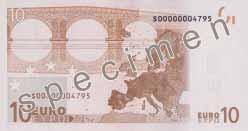 PRETVILTOŠANAS ELEMENTI Euro banknotēs iestrādāti vairāki augsto tehnoloģiju pretviltošanas elementi. Vienmēr pārbaudiet vairākus elementus.
