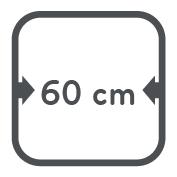 geregelt Glaskeramikfläche einfach zu reinigen Technische aten Gesamt-Anschlusswert: 6,2 kw Einbauhöhe: 42 mm Ausschnittmaße (BxT): 560x490 mm Außenmaße (BxT): 580x510 mm Bitte beachten Sie, dass