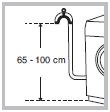 Ja nepieciešams, pagarinājumam jābūt tāda paša diametra, kā oriģinālā šļūtene, un tās garums nedrīkst pārsniegt 150 cm.