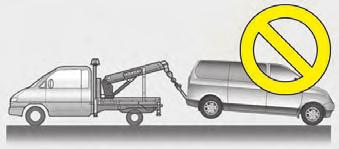 Ja automašīnu velk ar tehniskās palīdzības dienesta kravas auto un platforma netiek izmantota, paceltai vienmēr jābūt automašīnas aizmugurei, nevis priekšai.