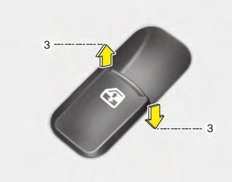 Jūsu automašīnas iezīmes d080100aun Elektriskie logu pacēlāji (ja automašīna attiecīgi aprīkota) Lai izmantotu elektriskos logu pacēlājus, aizdedzes slēdzim jābūt pozīcijā ON.