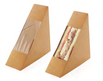 Упаковка для сэндвичей Широкий ассортимент упаковочного решения для сэндвичей Привлекательная презентация продукта Прозрачное окно Подходит для разогрева в микроволновой печи Индивидуальная упаковка