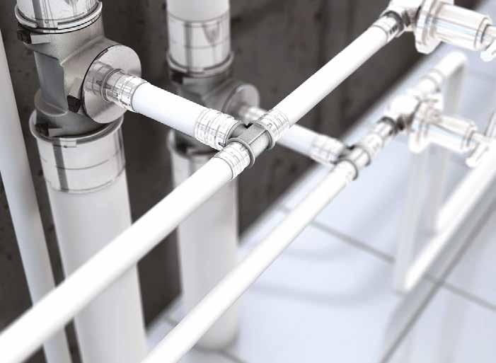 Ūdensapgādes un apkures sistēma Uponor MLC sistēma Plašs produktu klāsts pilnvērtīgām sistēmām Viena sistēma dažādām vajadzībām: Uponor MLC nodrošina ūdensapgādes un apkures/dzesēšanas sistēmas