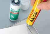 Strukturālā līmēšana akrili Produktu tabula Bez maisīšanas Plaša pielietojuma Augsta temperatūra Stikla līmēšana Risinājums AA 330 AA 3342 AA