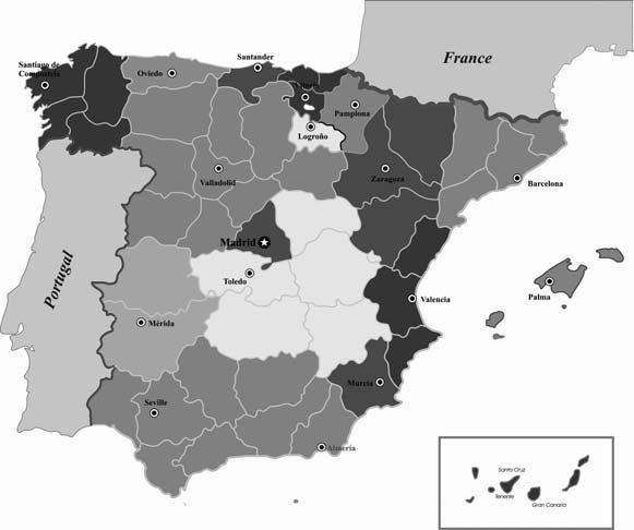 9 Valstu apzīmējumi Reģionu apzīmējumi Jūsu uzmanībai Spānija AN Andalūzija AR Aragona AST Astūrija C Kantabrija CAT Katalonija CL Kastīlija-Leona CM Kastīlija-Lamanša CV Valensija EXT Ekstremadūra