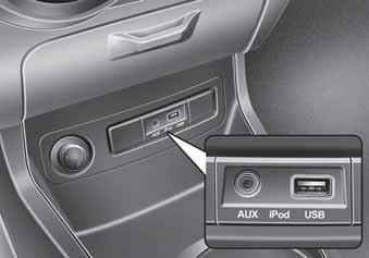 Automobiļa aprīkojums A tips PIEZÎME Izmantojot pārnēsājamo audio ierīci, kas pieslēgta strāvas padevei, atskaņošanas laikā var būt dzirdams troksnis.