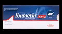 LA/OTC-CH/20/0002(1) Reklāmdevējs: UAB Teva Baltics filiāle Latvijā PRET SĀPĒM IBUMETIN Ibuprofenum 400 mg apvalkotās tabletes, N 10 Lieto īslaicīgai sāpju ārstēšanai un kā