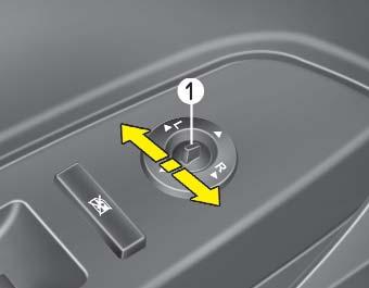 Iepazîstiet savu automobili OED036047 Elektriskâs tâlvadîbas funkcija (ja ir aprîkota) Spoguïu elektriskâs tâlvadîbas slçdzis ïauj regulçt kreisâs un labâs puses ârçjâ atpakaïskata spoguïa