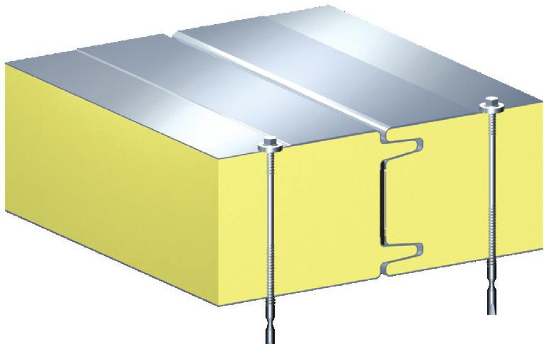 IzoWall Sienas sendvičpanelis 1150 or 1080 or 1000 Profilējums ar unikālu virsmas dizainu. Liels izliekuma rādiuss garantē aizsargpārklājuma izturību.