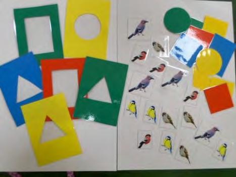 PIRMSSKOLĀ Rotaļa Palīdzi putniem Svetlana Zarkovska, pirmsskolas skolotāja Uzdevumi: salikt putnus mājiņās un sameklēt tiem māju