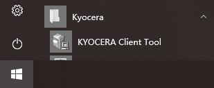 Εγκατάσταση και ρυθμίσεις του μηχανήματος > Εγκατάσταση Λογισμικού KYOCERA Client Tool Το KYOCERA Client Tool σας παρέχει γρήγορη πρόσβαση σε συνηθισμένες λειτουργίες και ρυθμίσεις του μηχανήματος