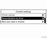 112 Instrumenti un vadības ierīces Vehicle settings (automašīnas iestatījumi) Climate and air quality (klimats un gaisa kvalitāte) Auto fan speed (automātiski regulējams ventilatora ātrums): pārveido