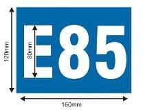 8. PUNKTS - Degviela, drīkst izmantot tirdzniecībā brīvi pieejamo degvielu benzīnu, dīzeli, bioetanolu (E85). A/m ar bioetanolu jābūt atzīmei uz auto uzlīmes veidā E85 punkts 8.