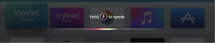 Siri Talk to your Apple TV (Runājiet ar savu Apple TV). Siri padara mijiedarbību ar Apple TV vieglu, priecīgu un informatīvu.