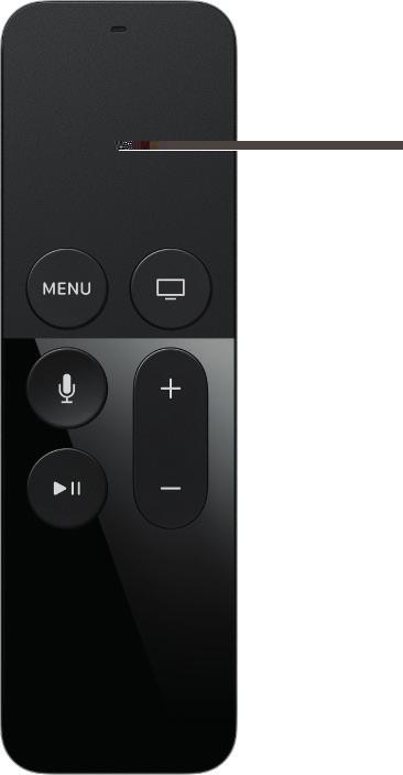 Siri Remote Izmantojiet skārienjutīgo virsmu uz Siri Remote, lai iestatītu Apple TV.