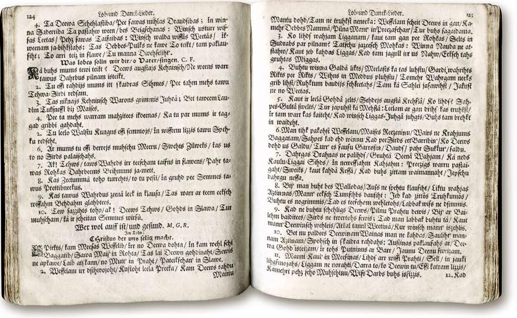 18 G. Remlings. Spirkts, kam miesas veselīb (1685) Lettische Geistliche Lieder und Collecten.