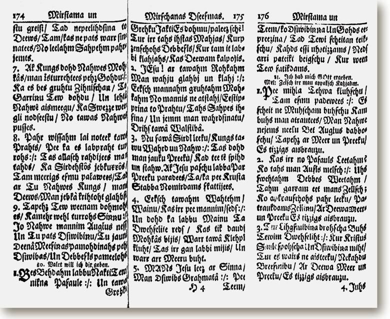 30 XV. B. V. Bīnemanis. Bez bēdām labu nakti (1714) Mežmuižas un Kukuru draudzu dziesmu grāmatiņa. Mitau, 1714, 174. lpp. V. Herberger. Valet will ich dir geben 1.