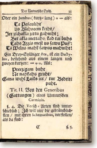 43 DZEJOĻI NO POĒTIKAS XXII. J. Višmanis. [Epigrammas] (1697) Der Unteutsche Opitz. Riga, 16
