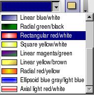 Area Style/Filling aizpildījuma variants izvēlētajam aizpildījuma stilam, piemēram, laukuma krāsa stilam Color 9.