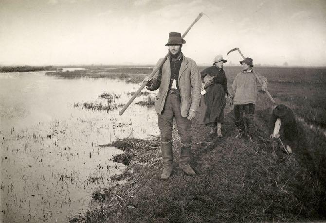 'Coming Home from the Marshes'. Platinum Print.