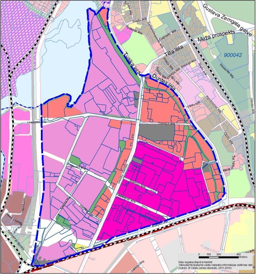 Teritoriju izvietojums Rīgas pilsētā attēlots 1. pielikumā.