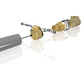 Uponor Ecoflex kompresijas adapteri izmēriem 8, 0, mm Ecoflex adapteri ir izstrādāti sašūta