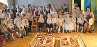 Svētku torte mazākajiem svinētājiem. Lielvārdes pamatskolas skolēnu ceļojums apkārt pasaulei Projekta Latvijas skolas soma ietvaros 24.