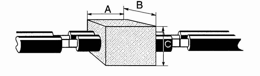 Montāžas procesā izveido dzelzsbetona enkura bloku ap nekustīgā balsta atloku. Betona bloka stiprību nodrošina sametināts armatūras tērauda karkass.
