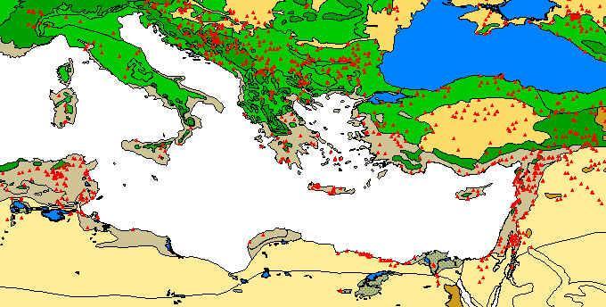 Mediterranean region Origin of Concept (1980s): Wheat and barley landraces from