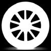 - Audi Sport vieglmetāla alumīnija diski, 5 spieķu Rotor dizains, spīdīgi melni, 8J x 20,