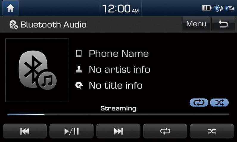 Bluetooth audio ierīces lietošana Varat atskaņot mūziku no pievienotas Bluetooth audio ierīces pa automašīnas skaļruņiem. Nospiediet [MEDIA] pogu vadības panelī.