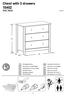 Chest with 3 drawers / D FR Montageanleitung Instructions d' assemblage GB I Assembly instructions Instruzi