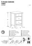 3 drawer bedside / D FR Montageanleitung Instructions d' assemblage GB I Assembly instructions Instruzioni