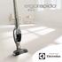 English Thank you for choosing an Electrolux Ergorapido vacuum cleaner. Ergorapido is a rechargeable handheld stick vacuum cleaner intended f