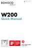 W200 Quick Manual