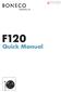 F120 Quick Manual