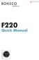 F220 Quick Manual