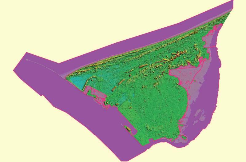 PLŪDU PROGNOZĒŠANA MANGAĻSALAI IEEJAS DATI Mangaļsalas digitālais reljefa modelis Applūstošā Mangaļsalas teritorija, ūdens līmenim