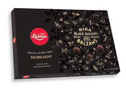 šokolādes konfektes ar Rīgas Melnā balzama krēmu Dark chocolates with Riga black balsam cream filling Конфеты в темном шоколаде с кремом из Рижского черного