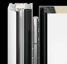 Ārējā rozete Thermo65 un Thermo46 durvis standarta variantā tiek piegādātas