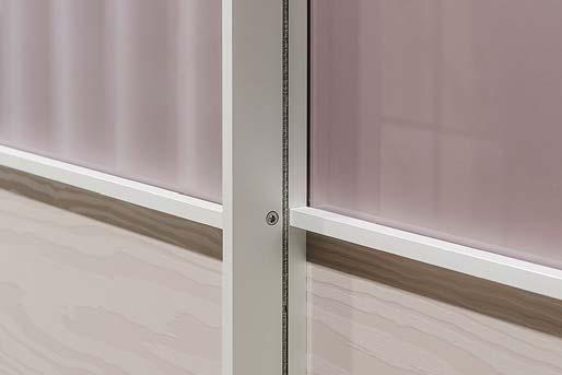 Sliding doors are intended for daily use. Doors must not be opened and closed quickly. Doors must not be used as support because that can lead to the door deformation.