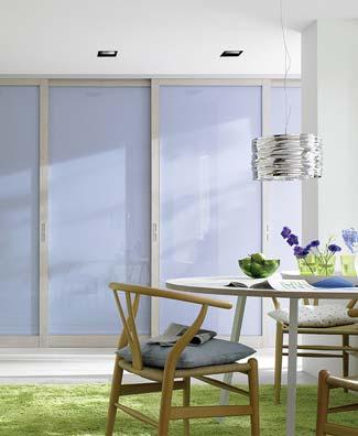 The specifics of the sliding doors and their dimensions allow them to be used for designing any enclosed space.
