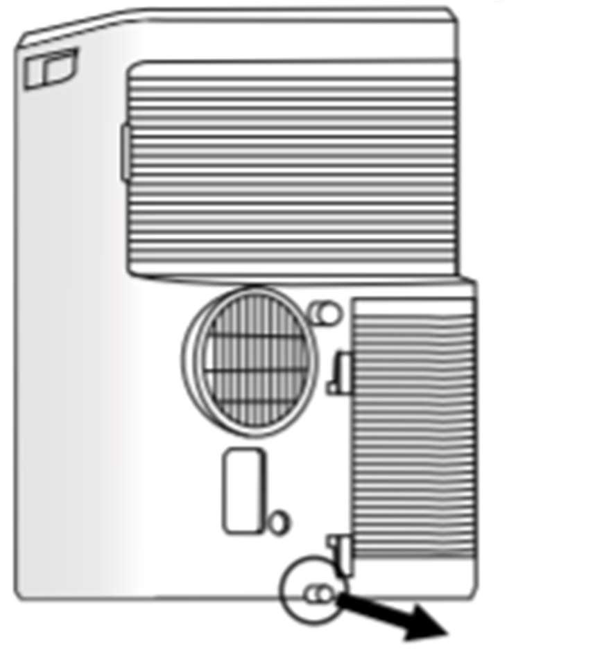 1 vai Att.2. Ja apakšējam gaisa režģim ir skrūve, lūdzu, vispirms noņemiet skrūvi. Att.1 Att.2 Tīriet gaisa filtru Izmantojiet putekļu sūcēju vai ūdeni, lai noskalotu filtru.
