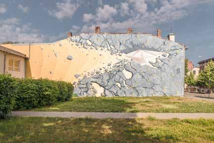 Take to the treet of Liepāja and dicover large-cale artwork adorning the