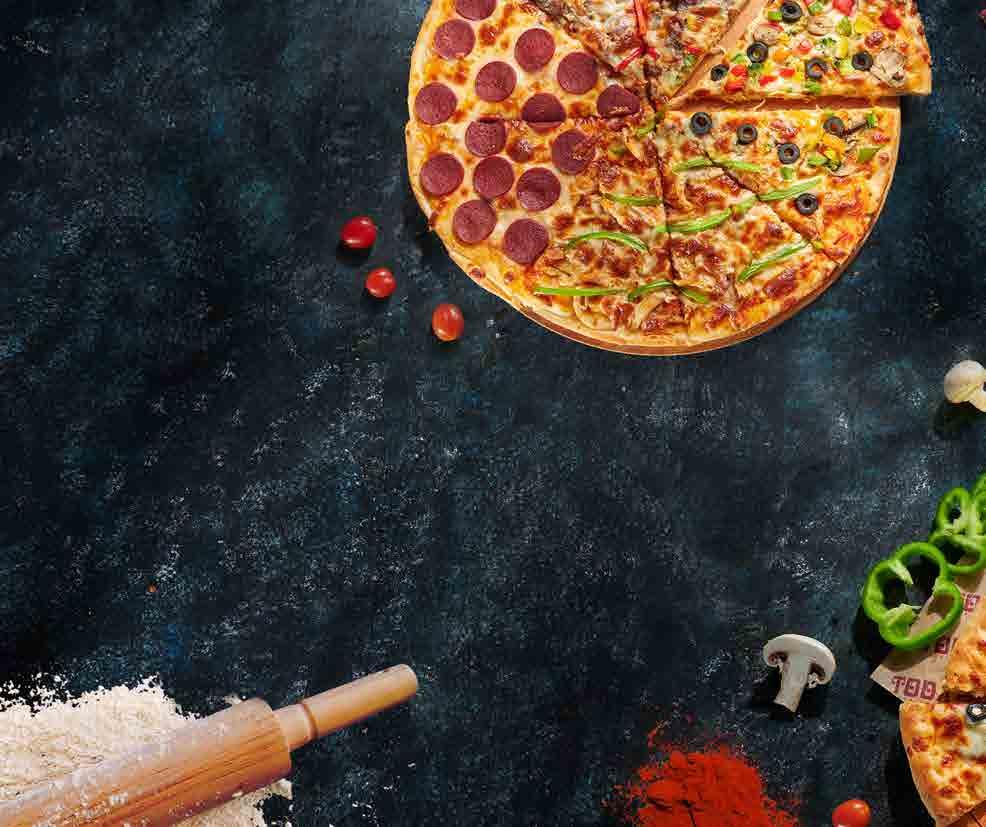 Pizza MIXED PIZZA 9,000 MARINATED BEEF PIZZA 9,000